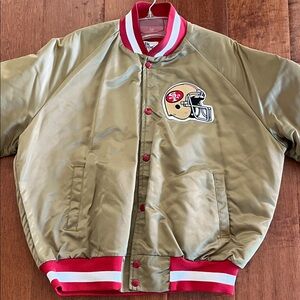 49ers Gold Bomber Jacket